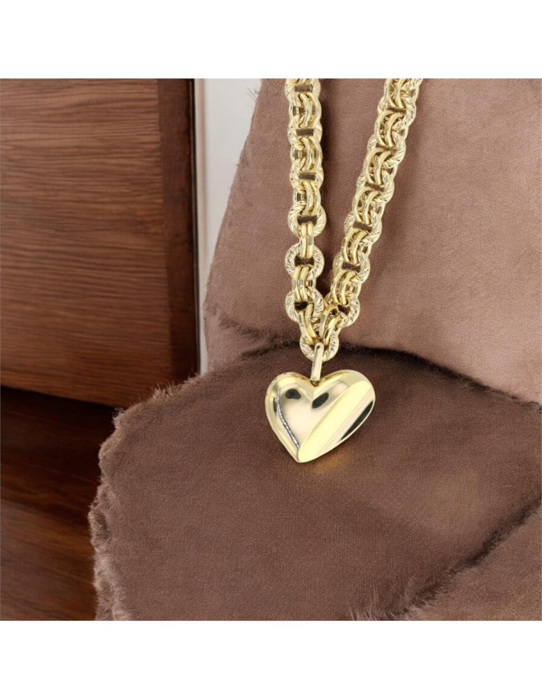 14 Ayar Altın Kalpli Kolye