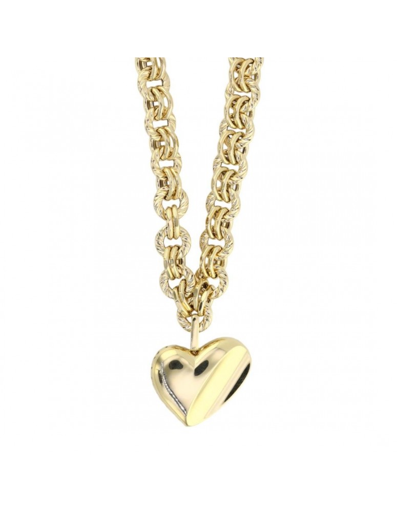 14 Ayar Altın Kalpli Kolye
